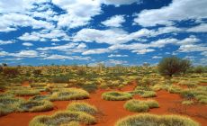 Australská poušť ve vnitrozemí